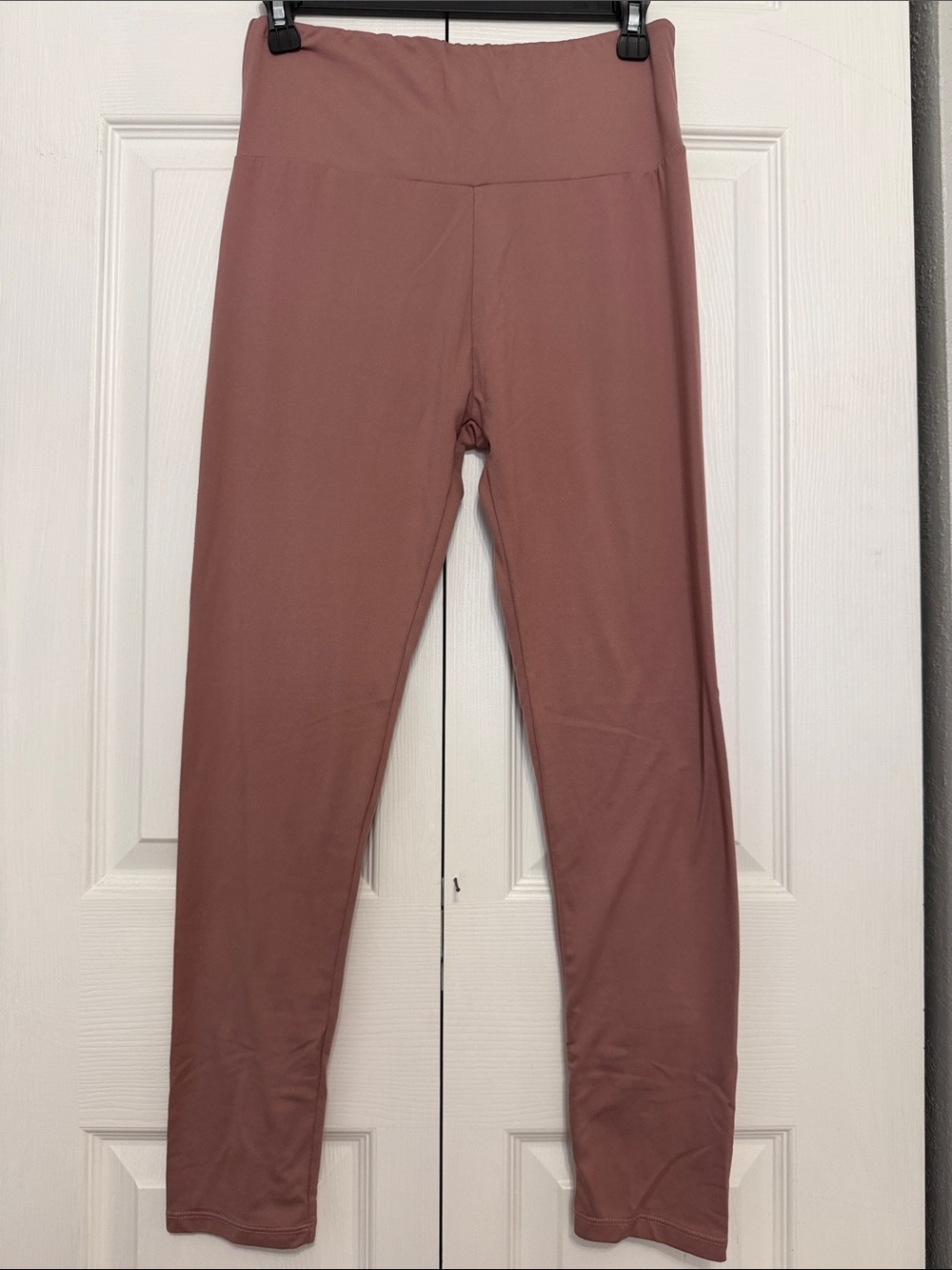 Womens High-Waist Leggings in Dusty Rose/Mauve